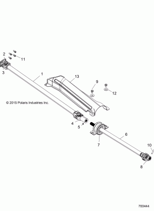 DRIVE TRAIN FRONT PROP SHAFT - Z16VDE92NH (700444)