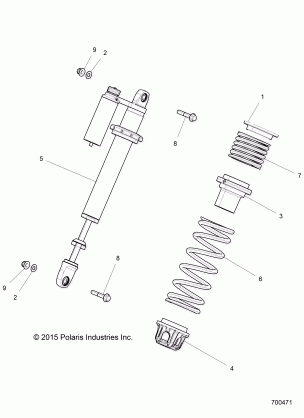 SUSPENSION FRONT SHOCK MOUNTING - Z16VDE92NH (700471)