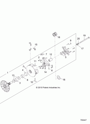 DRIVE TRAIN PRIMARY CLUTCH - Z16VDE92NH (700447)