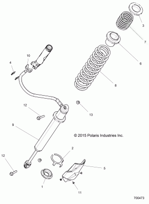 SUSPENSION REAR SHOCK MOUNTING - Z16VDE92NH (700473)