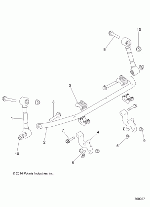 SUSPENSION STABILIZER BAR FRONT - Z16VDE92NH (700037)