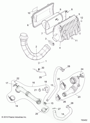 ENGINE AIR INTAKE SYSTEM - Z16VDE92NH (700452)