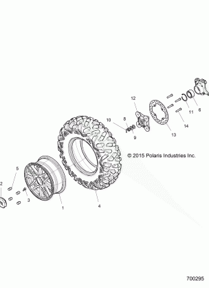 WHEELS FRONT - Z16VDE92NH (700295)