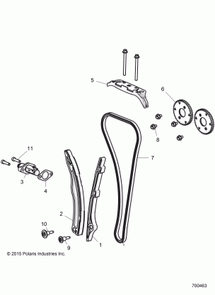 ENGINE CAM CHAIN AND TENSIONER - Z16VDE92NH (700463)