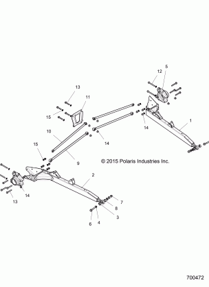 SUSPENSION REAR CONTROL ARMS - Z16VDE92NH / NW (49RGRSUSPRR151000)