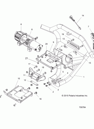 ACCESSORY FRONT BUMPER W / WINCH - Z16VDM99AM (700784)