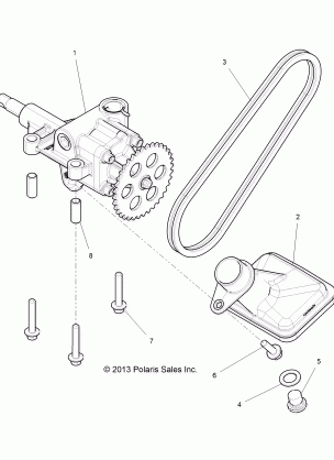 ENGINE OIL PUMP - Z16VDE99AF / AM / LM / AS / M99AM (49RGROILPUMP14RZR1000)