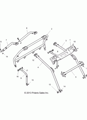 CHASSIS CAB FRAME - Z16VDE99AF / AM / LM / AS / M99AM (49RGRCAB14RZR1000)