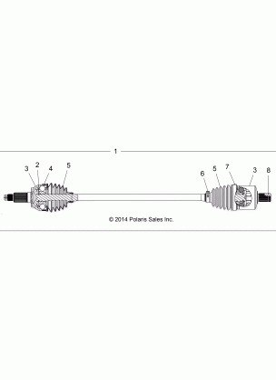 DRIVE TRAIN FRONT HALF SHAFT - Z16VDE99AF / AM / LM (RGRSHAFTDRV151000)