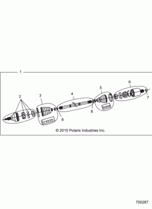 DRIVE TRAIN FRONT HALF SHAFT - Z16VDM99AM (700287)