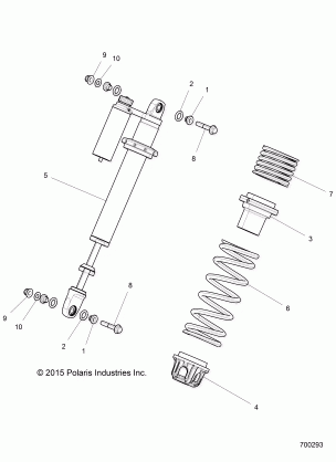 SUSPENSION FRONT SHOCK MOUNTING - Z16VDE99AF / AM / LM / AS / M99AM (700293)