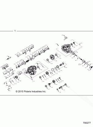 DRIVE TRAIN MAIN GEARCASE INTERNALS - Z16VDM99AM (700277)