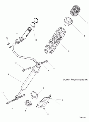 SUSPENSION REAR SHOCK MOUNTING - Z16VDE99AF / AM / LM / AS / M99AM (700294)