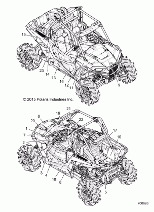 BODY DECALS - Z16VDE99AF / AM / LM / AS / M99AM (700626)