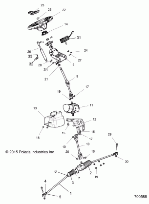 STEERING STEERING ASM. - Z16VDE99FM / NM (700588)