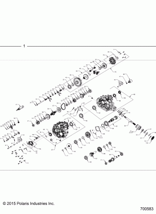 DRIVE TRAIN MAIN GEARCASE INTERNALS -Z16VDE99FM (700583)