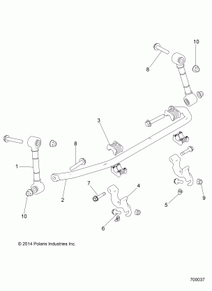 SUSPENSION STABILIZER BAR FRONT - Z16VFE92AE / AH / AS / AW (700037)