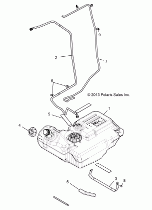 BODY FUEL TANK - Z16VFE99AF / AS / AM / M99AM (49RGRFUEL1410004)