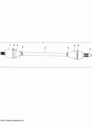 DRIVE TRAIN FRONT HALF SHAFT (IF BUILT 10 / 19 / 15 AND BEFORE) - Z16VFE99AF / AM / M99AM (49RGRSHAFTDRV1510004)