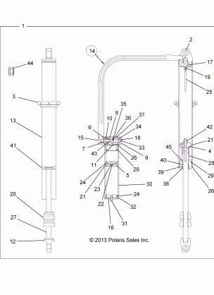 SUSPENSION REAR SHOCK - Z16VFE99AF / AS / AM (49RGRSHOCKRR7044087)