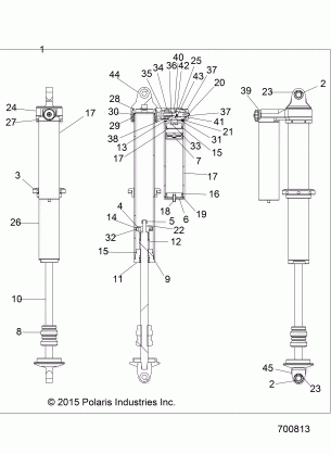 SUSPENSION REAR SHOCK - Z16VFM99AM (700813)