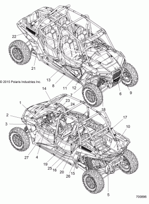 BODY DECALS - Z16VFE99AF / AS / AM / M99AM (700896)