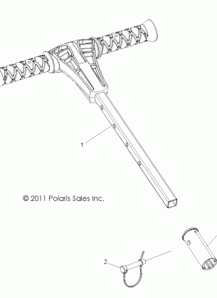 BODY GRAB BAR PASSENGER - Z16VHA57A2 / EAK / AS (49RGRGRABBAR12RZR4)