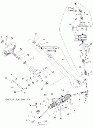 STEERING STEERING ASM. - Z16VHA57A2 / EAK / AS (49RGRSTEERING13RZR570)