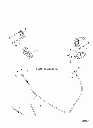 BRAKES PARKING BRAKE - Z16VHA57FJ (700059I)