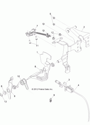 ENGINE THROTTLE PEDAL - Z16VHA57FJ (49RGRTHROTTLEPEDAL13RZRXP4)