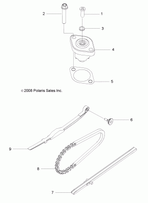 ENGINE TENSIONER CAM CHAIN - Z16YAV17AB / AF / CAB / CAF (49RGRTENSIONER09RZR170)