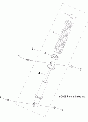 SUSPENSION SHOCK FRONT - Z16YAV17AB / AF / CAB / CAF (49RGRSHOCKFRT09RZR170)