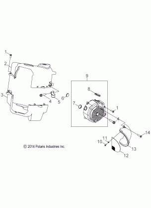 ENGINE COOLING - Z16YAV17AB / AF / CAB / CAF (49RGRCOOL10RZR170)