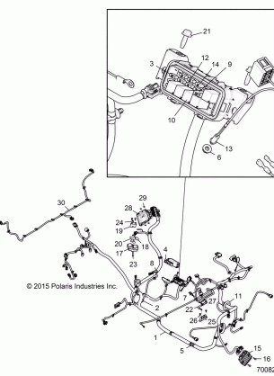 ELECTRICAL WIRE HARNESS - R16RGE99A7 / AE / AV (700823)