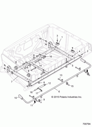 BODY BOX MOUNTING - R16RGE99A7 / AE / AV (700794)