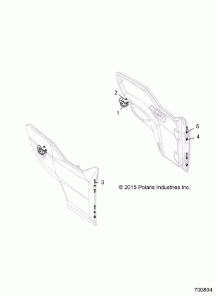 BODY DOOR MOUNTING - R16RGE99A7 / AE / AV (700804)