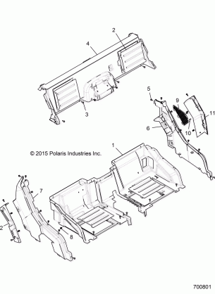 BODY REAR CLOSEOFF AND FENDERS - R16RGE99A7 / AE / AV (700801)