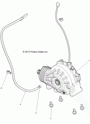 DRIVE TRAIN FRONT GEARCASE MOUNTING - R16RGE99A7 / AE / AV (49RGRGEARCASEMTG14RZR1000)