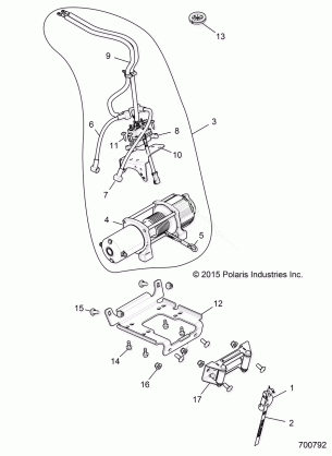 ACCESSORY WINCH - R16RGE99AE / AV (700792)