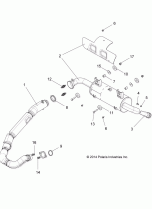 ENGINE EXHAUST SYSTEM - R16RMA32A1 / A2 (49RGREXHAUST15325)