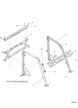 CHASSIS CAB FRAME - R16RMA32A1 / A2 (700184)