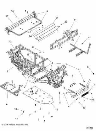 CHASSIS FRAME and FRONT BUMPER - R16RMA32A1 / A2 (701232)