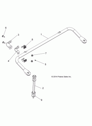 SUSPENSION STABILIZER BAR - R16RMA32A1 / A2 (49RGRSTABILIZERFRT15325)