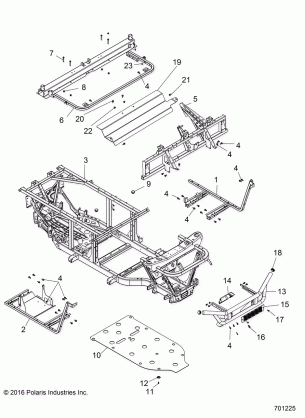 CHASSIS FRAME and FRONT BUMPER - R16RMA57A1 / A4 / A9 / L1 / E57AS / EA9 / HAR (701225)