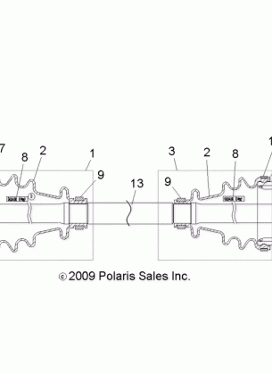 DRIVE TRAIN FRONT DRIVE SHAFT - R16RMA57A1 / A4 / A9 / L1 / E57AS / EA9 / HAR (49RGRSHAFTDRV104004X4)