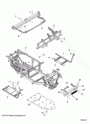 CHASSIS FRAME and FRONT BUMPER - R16RMA57F1 / N1 / EFH / SF1 / 2N1 (700167)