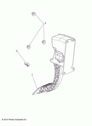 ENGINE THROTTLE PEDAL - R16RMA57F1 / N1 / EFH / SF1 / 2N1 (49RGRTHROTTLEPEDAL15570)