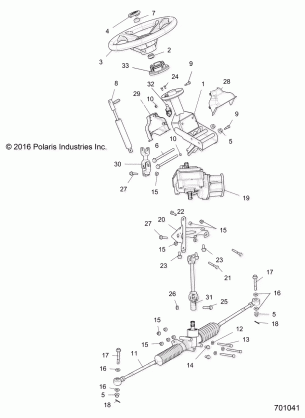 STEERING STEERING ASM. - R16RME57FH / SF1 (701041)