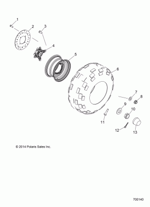 WHEELS FRONT - R16RMA57F1 / N1 / EFH / SF1 / 2N1 (700140)