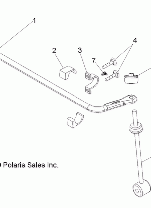 SUSPENSION REAR STABILIZER BAR - R16RMAE4G8 / G9 / N8 (49RGRSTABILIZERRR10)